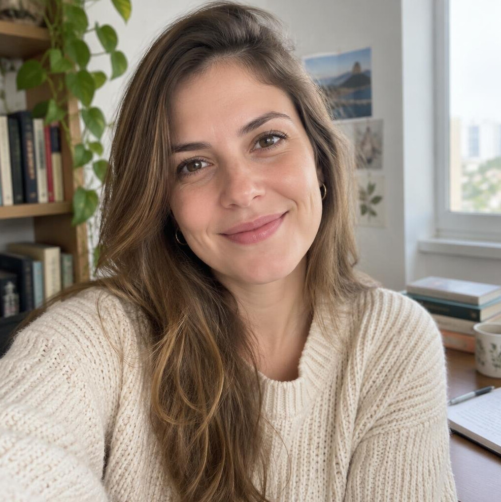 Portrait of a young Brazilian woman smiling